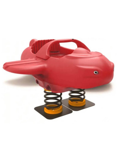 Гойдалка на пружині,  з литого пластику "Літак"